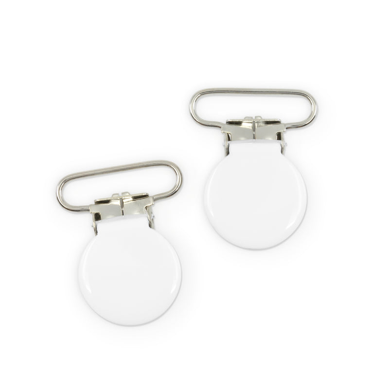 Load image into Gallery viewer, 108-9|Dritz 1" Suspender/Mitten Clips, 2 pc, White