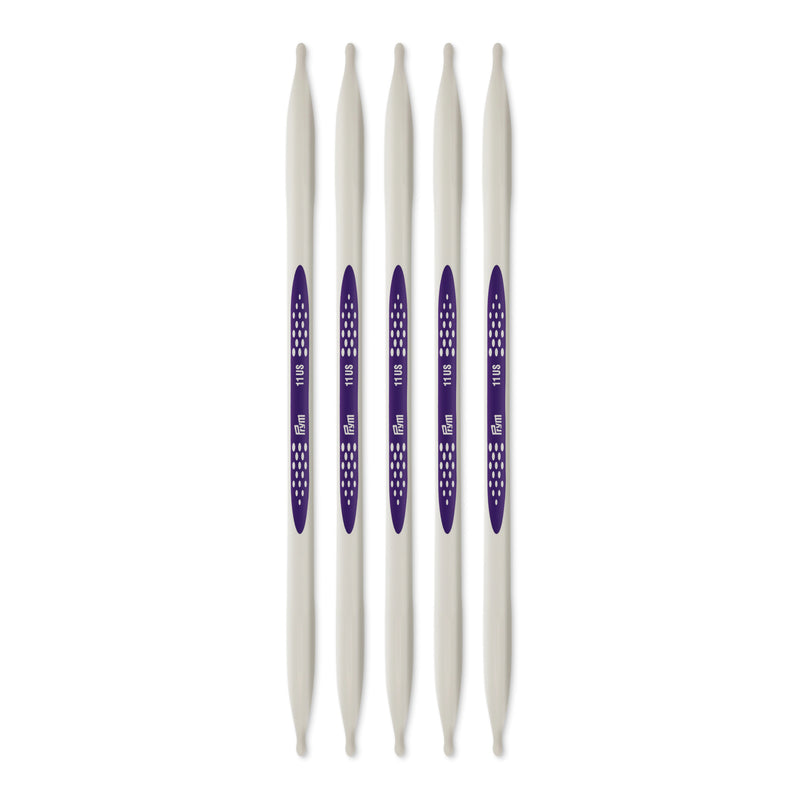 Cargue la imagen en el visor de la galería, 57058|Prym 8" Ergonomic Double Point Knitting Needles, US 11 (8mm)