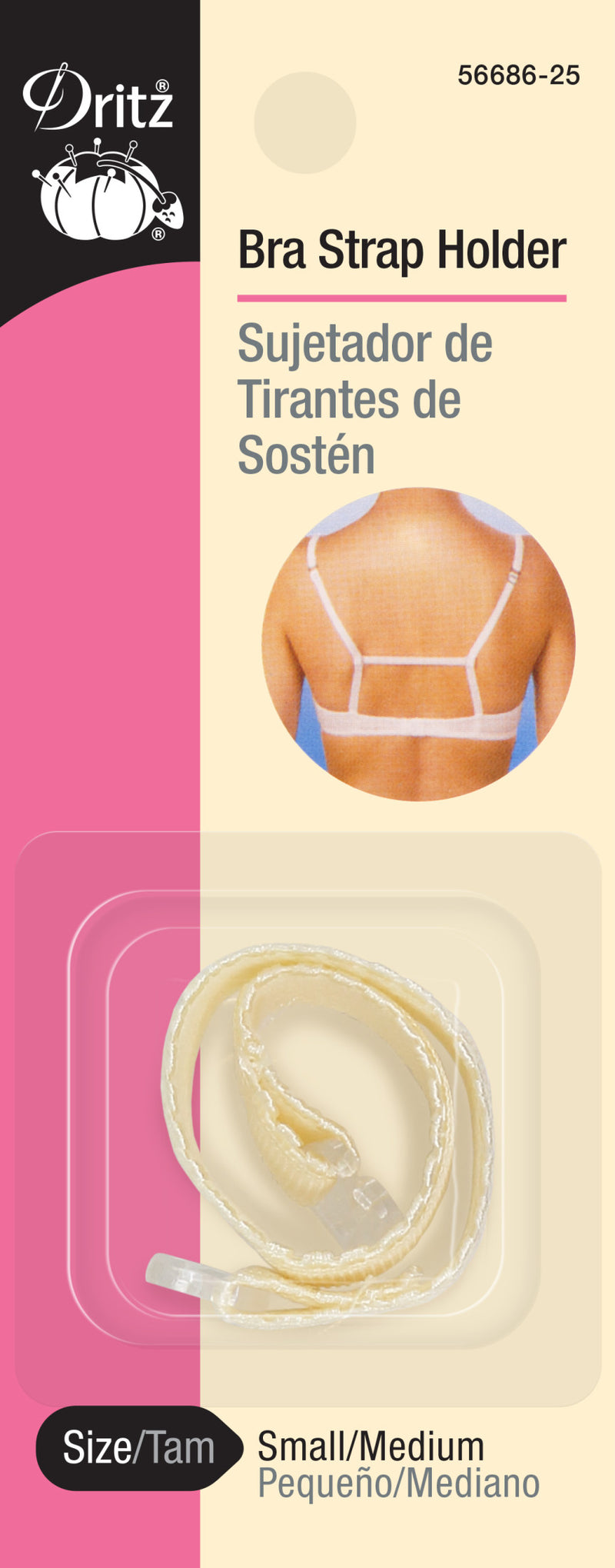 Load image into Gallery viewer, 56686-25|Dritz Bra Strap Holder, Small/Medium, Beige
