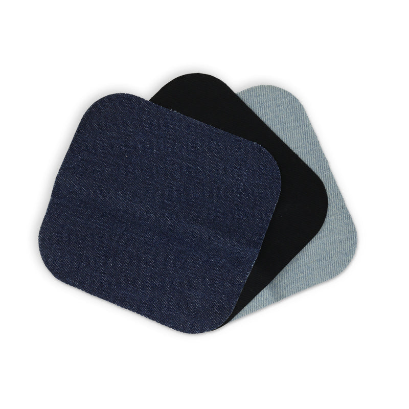 Load image into Gallery viewer, 55243-70|Dritz Denim Iron-On Patches, 5" x 5", Assorted, 3 pc