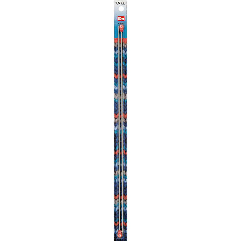 Load image into Gallery viewer, 191473|Prym 16" Single Point Aluminum Knitting Needles, 2.5mm