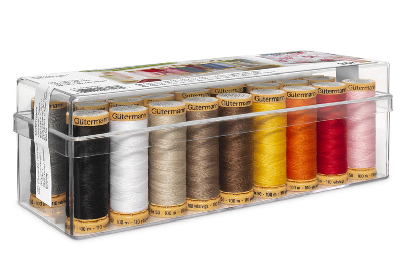 Load image into Gallery viewer, 618670-001|Gutermann Cotton Thread Box, Assorted, 26 Spools