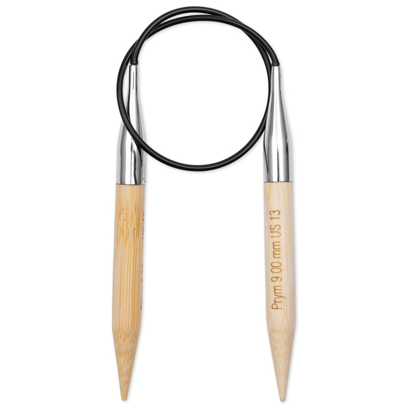 Cargue la imagen en el visor de la galería, 222533|Prym 16" (40 cm) Circular Bamboo Knitting Needles, US 13 (9 mm)