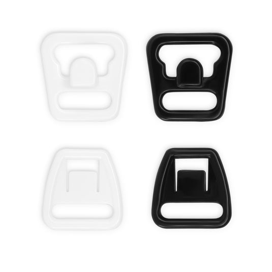 56698-38-66|Dritz Nursing Bra Clips, Black & White, 4 Sets, 3/8"