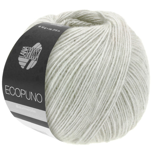 13310045|Lana Grossa Ecopuno Yarn, Silver Grey