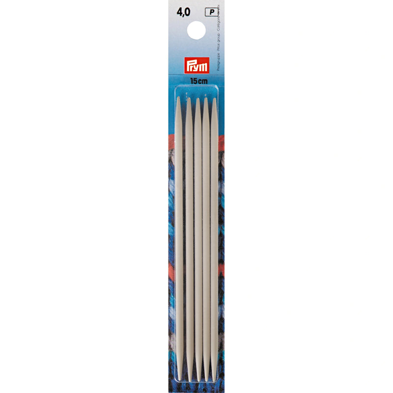 Load image into Gallery viewer, 191365|Prym 6" Double Point Aluminum Knitting Needles, 4mm