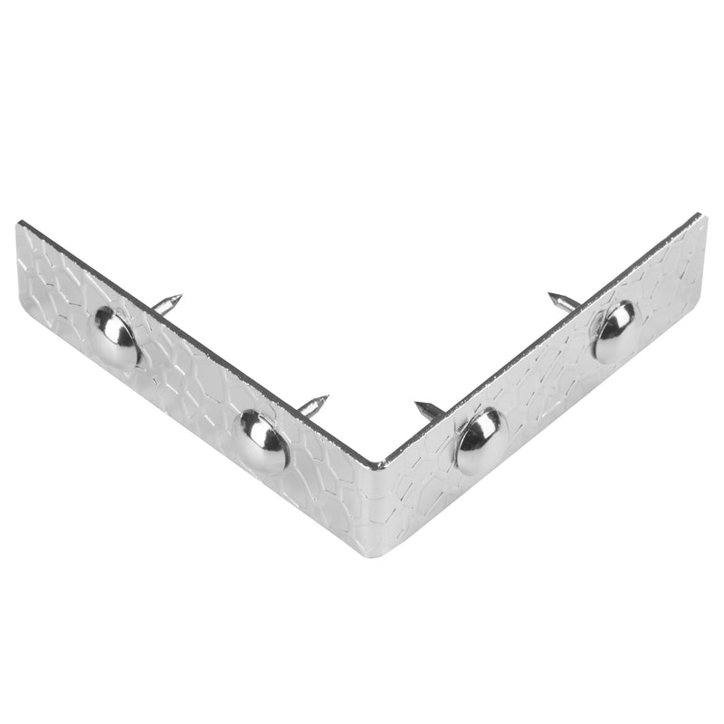 Load image into Gallery viewer, 44796-65|Dritz Textured Right Angle Corners, Small, Nickel, 4 pc