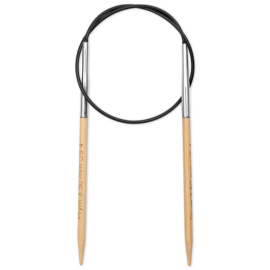 222525|Prym 16" (40 cm) Circular Bamboo Knitting Needles, US 4 (3.5 mm)