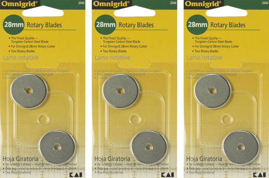 2046A|Omnigrid Rotary Replacement Blades 6-Pack, 28 mm