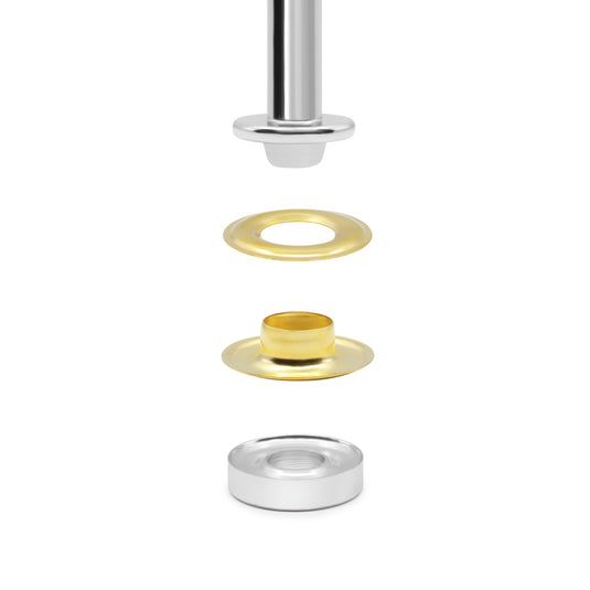BK132|Dritz 3∕8" Grommets & Tools, 72 Sets, Gold