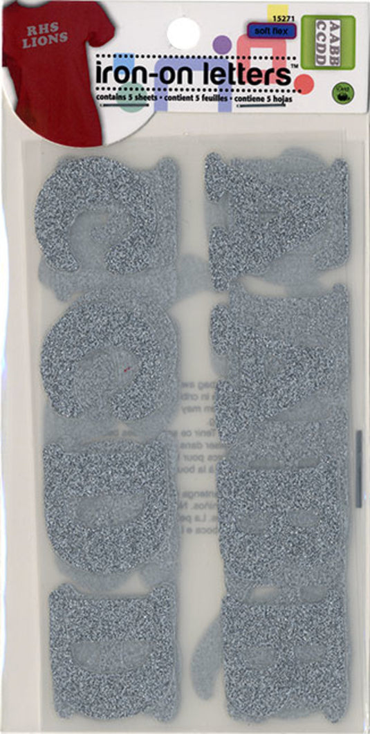 15271|Dritz Soft Flex Iron-on Letters, 5 Sheets
