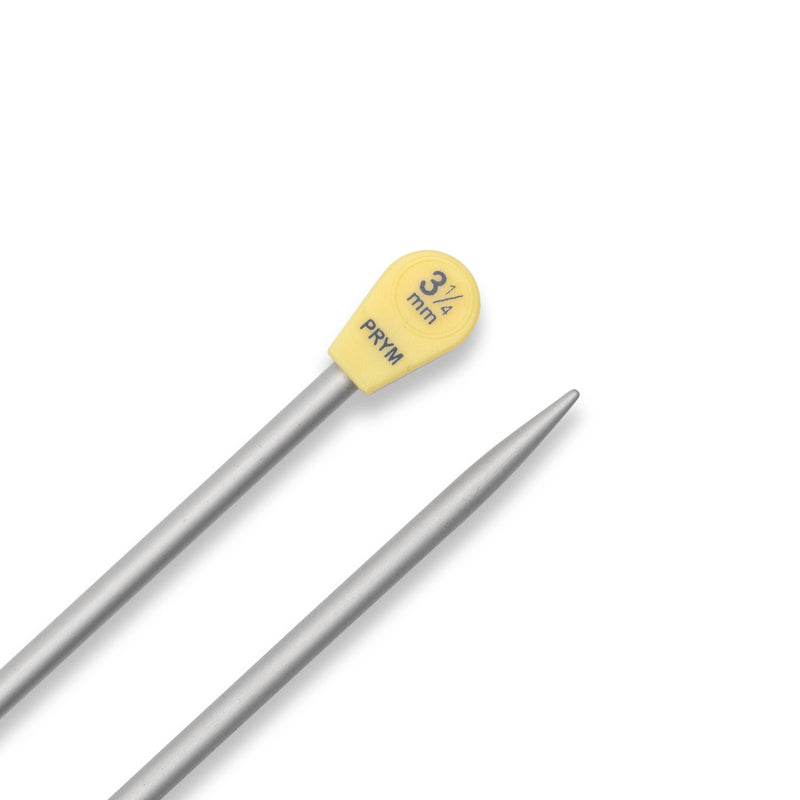 Load image into Gallery viewer, 191459|Prym 14" Single Point Aluminum Knitting Needles, 3.25mm