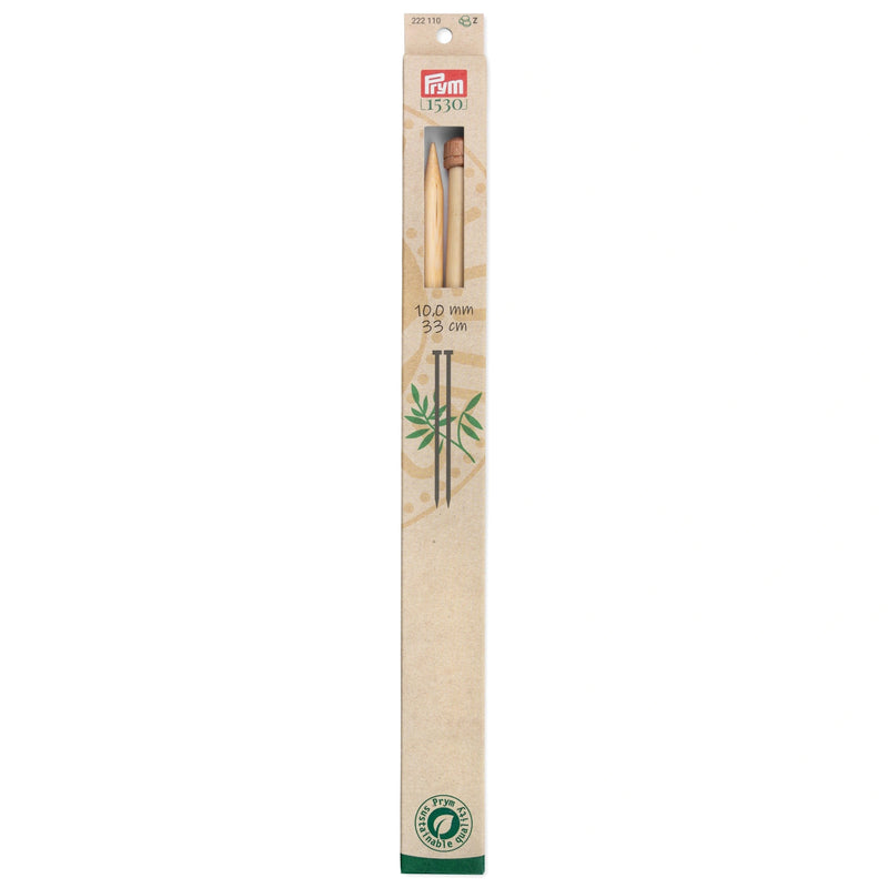 Load image into Gallery viewer, 222110|Prym 13" Single Point Bamboo Knitting Needles, 10mm