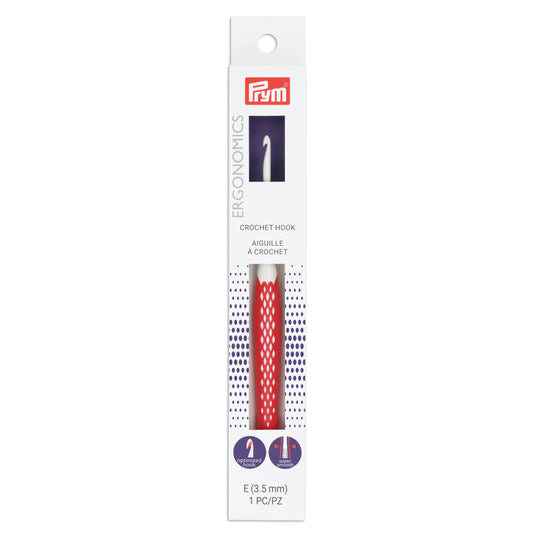 57201|Prym Ergonomic Crochet Hook, US E (3.5mm)