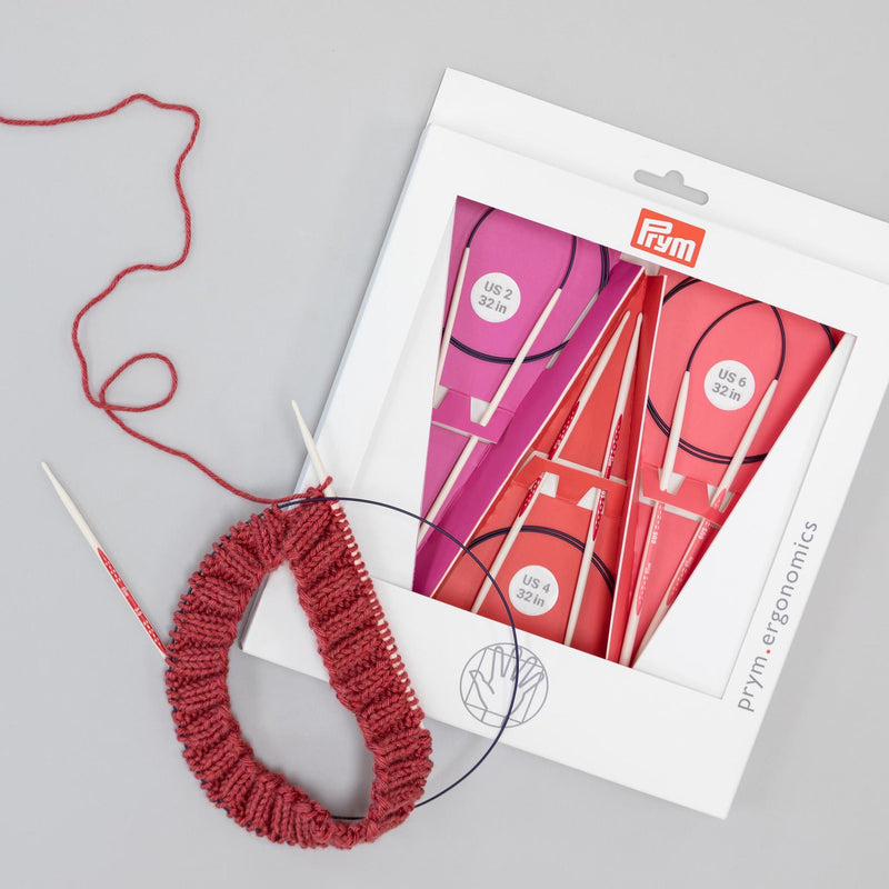 Cargue la imagen en el visor de la galería, 57181|Prym 32" Ergonomic Circular Knitting Needles Set