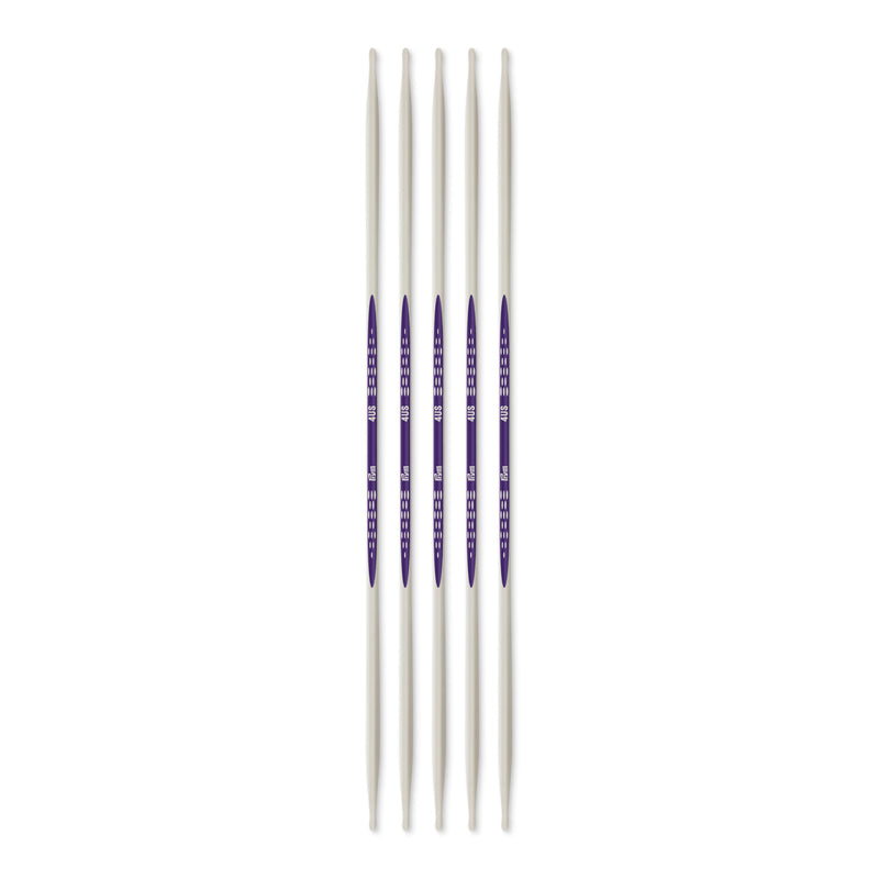 Cargue la imagen en el visor de la galería, 57052|Prym 8" Ergonomic Double Point Knitting Needles, US 4 (3.5mm)