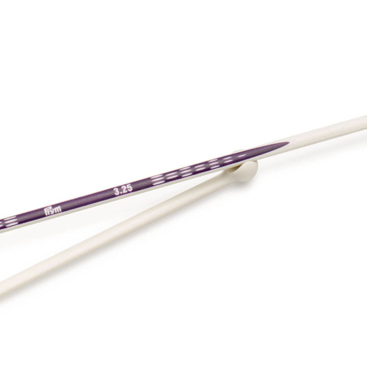 190325|Prym 14" Ergonomic Single Point Knitting Needles, 3.25mm