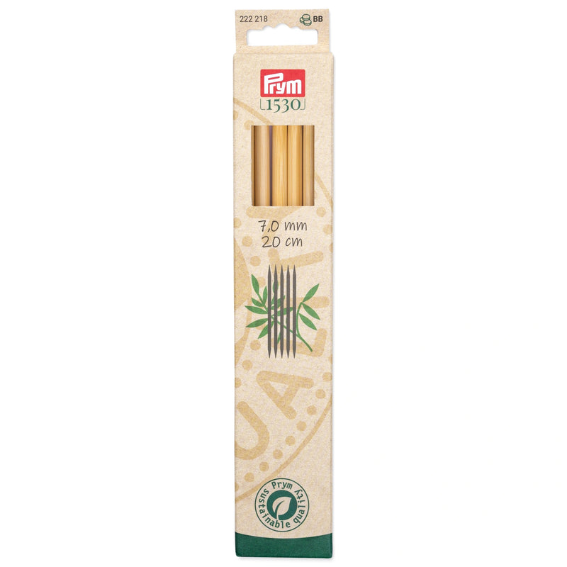 Load image into Gallery viewer, 222218|Prym 8" Double Point Bamboo Knitting Needles, 7mm