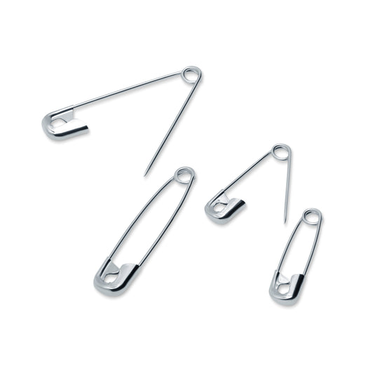 7211|Dritz Safety Pins, Assorted Sizes, Nickel, 50 pc