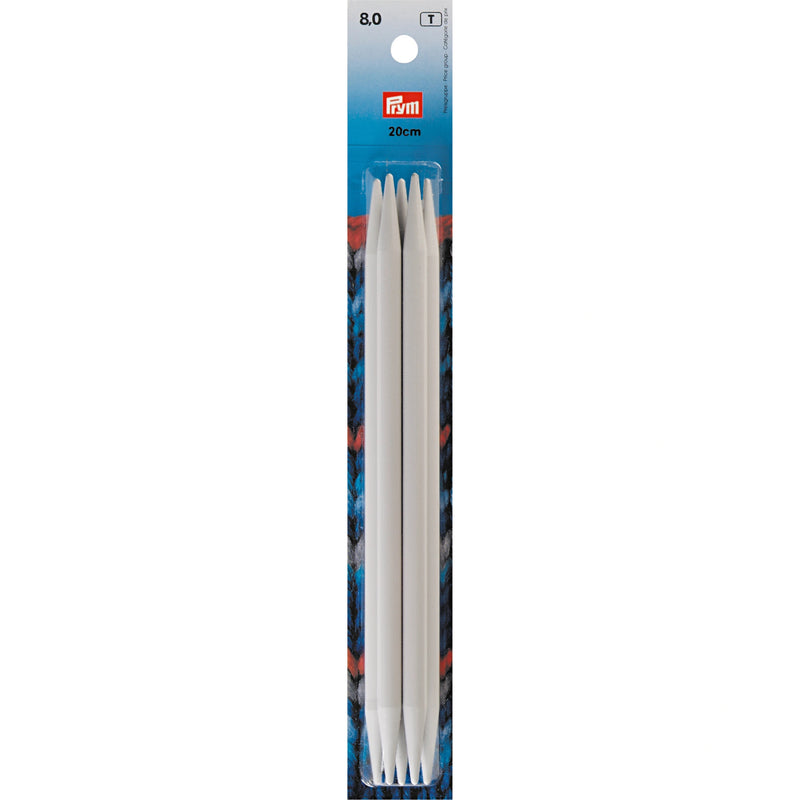 Load image into Gallery viewer, 218650|Prym 8" Double Point Plastic Knitting Needles, 8mm