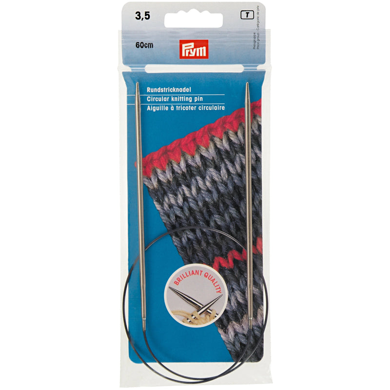 Load image into Gallery viewer, 212132|Prym 24" Circular Brass Knitting Needles, 3.5mm