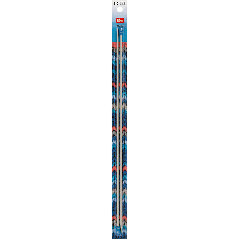 Load image into Gallery viewer, 191463|Prym 14" Single Point Aluminum Knitting Needles, 3mm