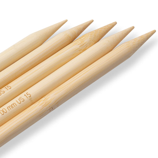 222221|Prym 8" Double Point Bamboo Knitting Needles, 10mm