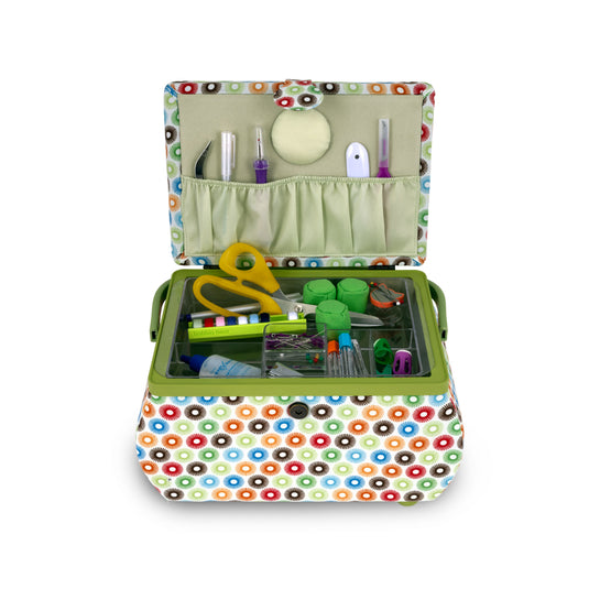 Z10237-211|Dritz Curved Sewing Basket, Large