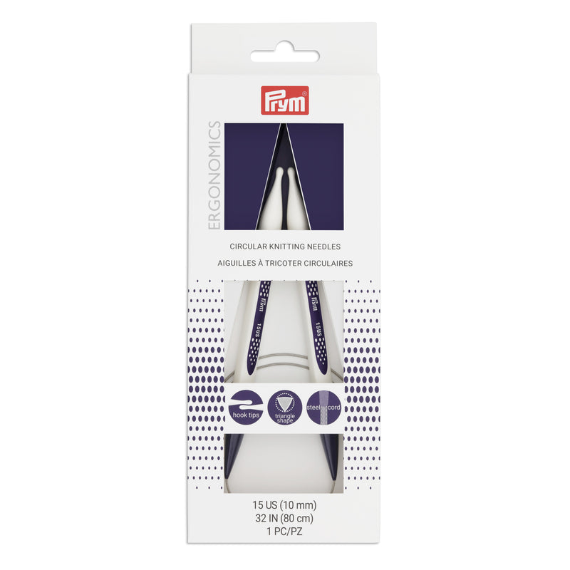 Load image into Gallery viewer, 57091|Prym 32" Ergonomic Circular Knitting Needles, US 15 (10mm)