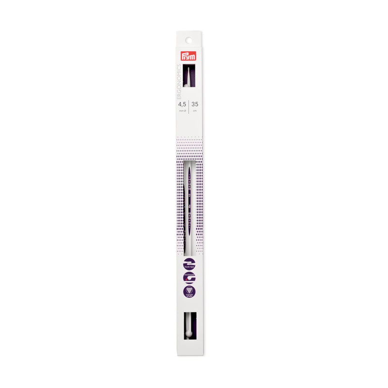 Cargue la imagen en el visor de la galería, 190355|Prym 14" Ergonomic Single Point Knitting Needles, 4.5mm