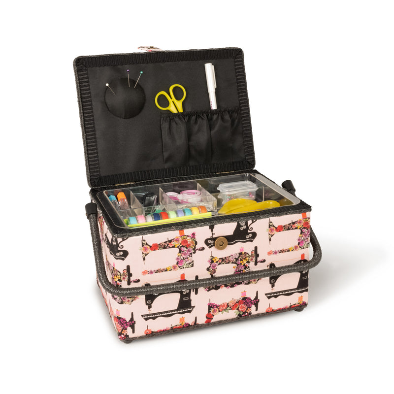 Load image into Gallery viewer, Z10051-221|Dritz Rectangular Sewing Basket, Large