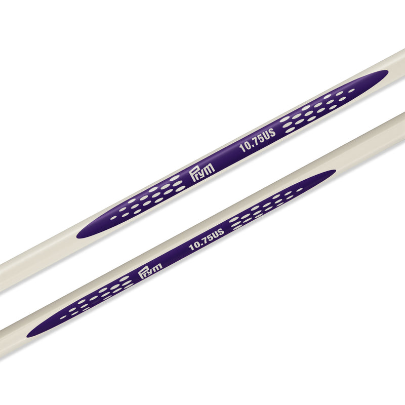 Cargue la imagen en el visor de la galería, 57033|Prym 14" Ergonomic Single Point Knitting Needles, US 10.75 (7mm)