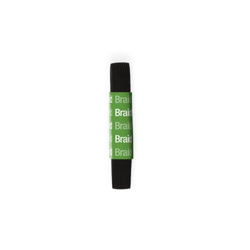 Cargue la imagen en el visor de la galería, 9332B|Dritz 1/2" Black Braided Elastic, 1-1/2 yd