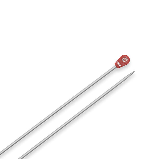 191473|Prym 16" Single Point Aluminum Knitting Needles, 2.5mm