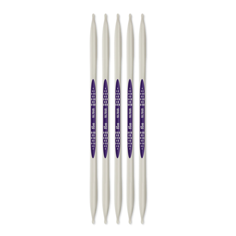 Cargue la imagen en el visor de la galería, 57057|Prym 8" Ergonomic Double Point Knitting Needles, US 10.75 (7mm)