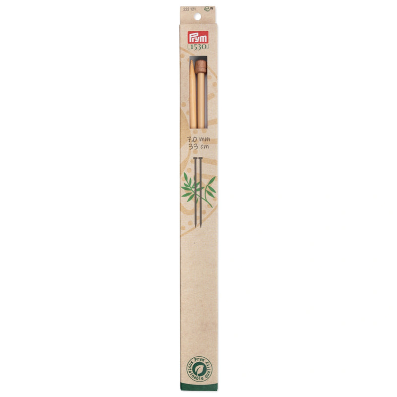Load image into Gallery viewer, 222121|Prym 13" Single Point Bamboo Knitting Needles, 7mm