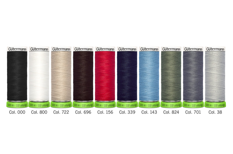 Load image into Gallery viewer, 731138-1|Gutermann Sew-All rPET Polyester Thread Set, Dark, 10 Spools