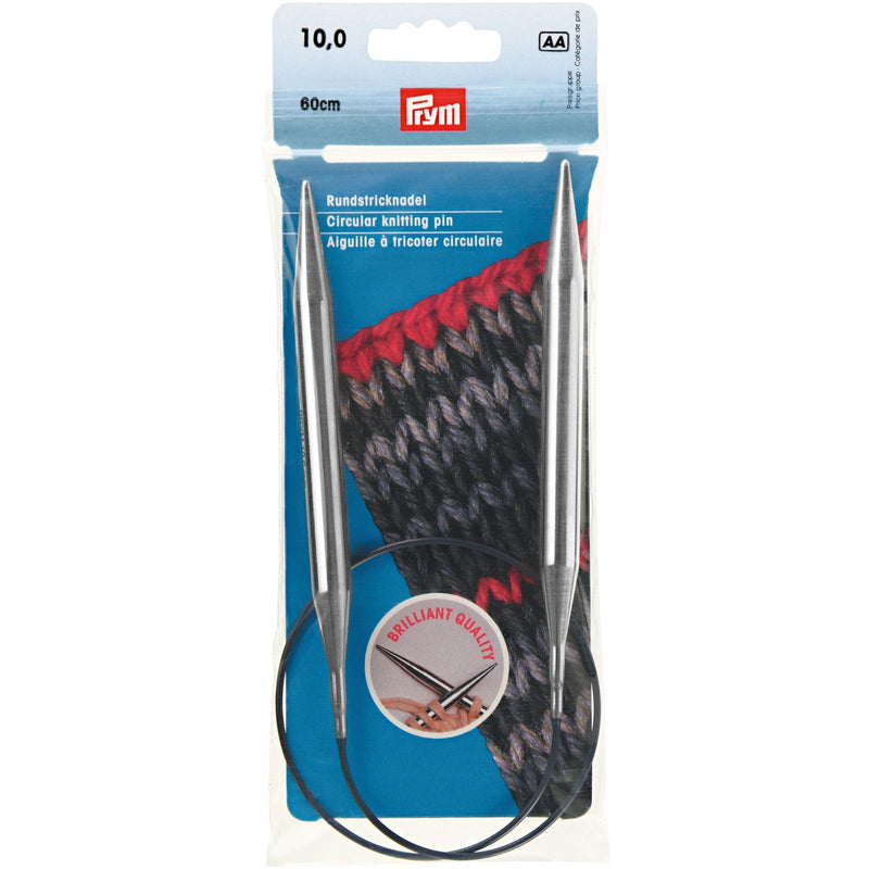 Load image into Gallery viewer, 212232|Prym 24" Circular Brass Knitting Needles, 10mm