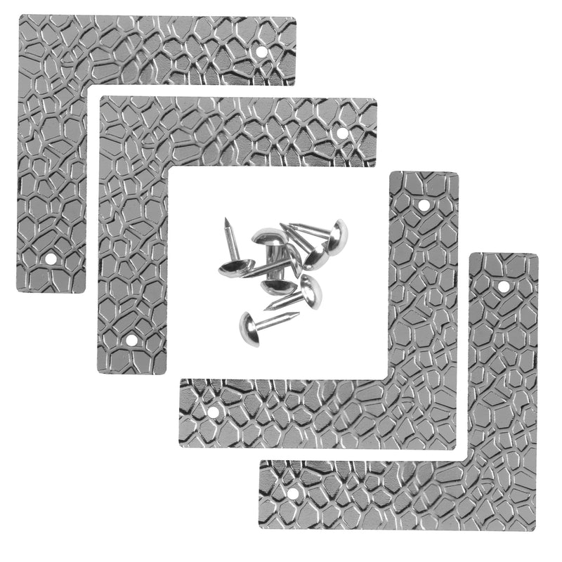 Load image into Gallery viewer, 44794-65|Dritz Textured Campaign Corners, Small, Nickel, 4 pc