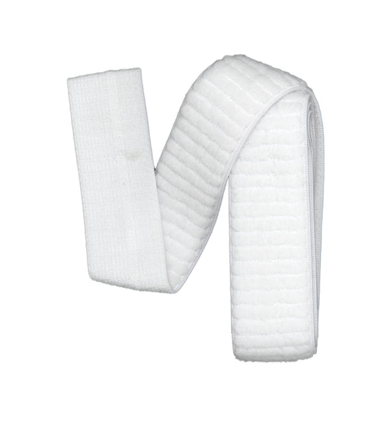 9393W|Dritz 1" Plush-Back Elastic, White, 1 yd