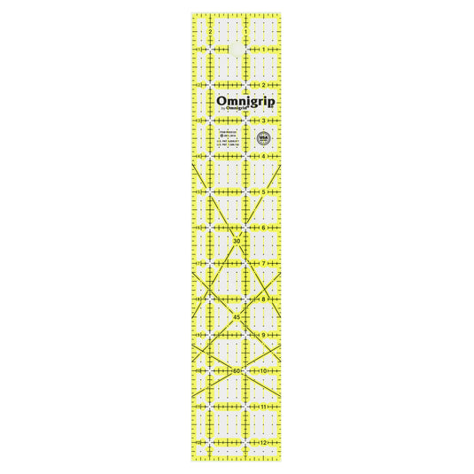 RN25125|Omnigrid Omnigrip Neon Rectangle Ruler, 2-1/2