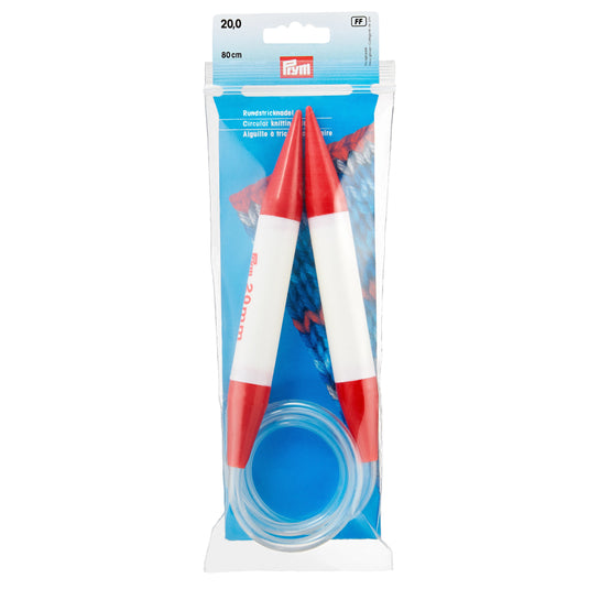 211318|Prym 32" Circular Plastic Knitting Needles, 20mm