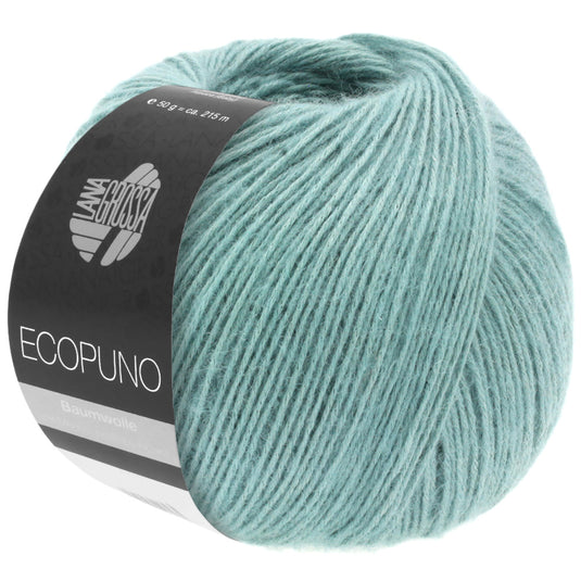 13310044|Lana Grossa Ecopuno Yarn, Mint Turquoise