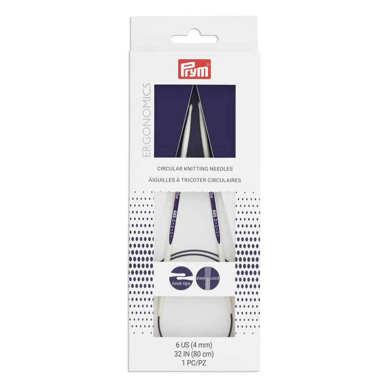 Load image into Gallery viewer, 57084|Prym 32" Ergonomic Circular Knitting Needles, US 6 (4mm)