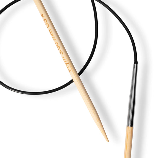 222515|Prym 24" (60 cm) Circular Bamboo Knitting Needles, US 4 (3.5 mm)