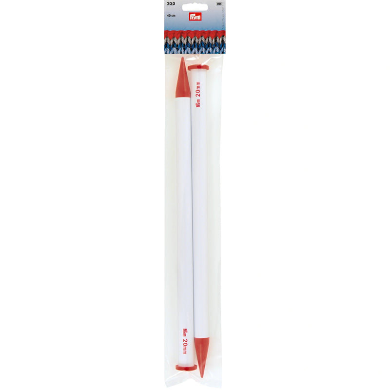 Load image into Gallery viewer, 218235|Prym 16" Single Point Plastic Knitting Needles, 20mm