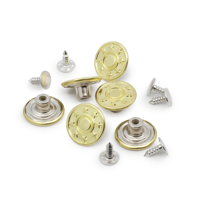 Chargez l'image dans la visionneuse de la galerie, 4-35|Dritz Jean Buttons, 6 pc, Gold
