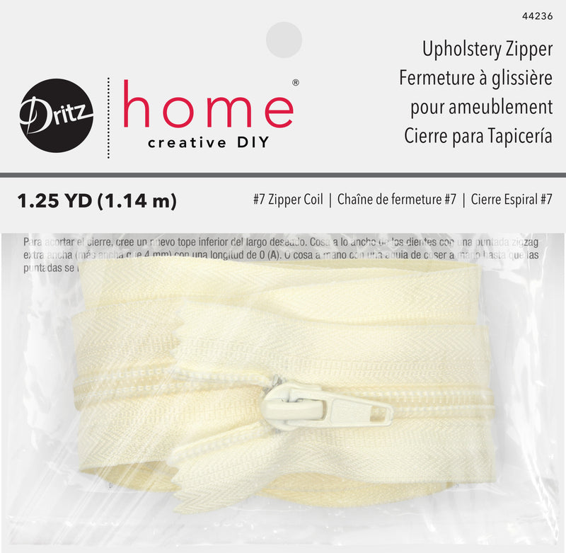 Cargue la imagen en el visor de la galería, 44236|Dritz Upholstery Zipper, Cream, 1-1/4 yd