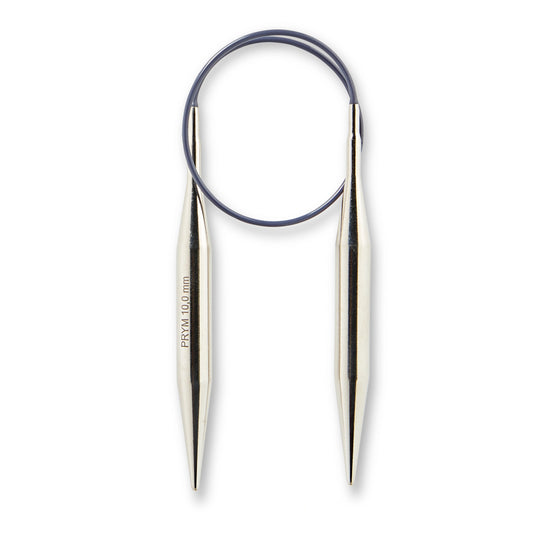 212230|Prym 16" Circular Brass Knitting Needles, 10mm