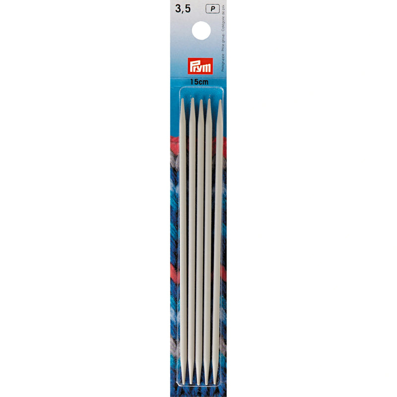 Load image into Gallery viewer, 191364|Prym 6" Double Point Aluminum Knitting Needles, 3.5mm